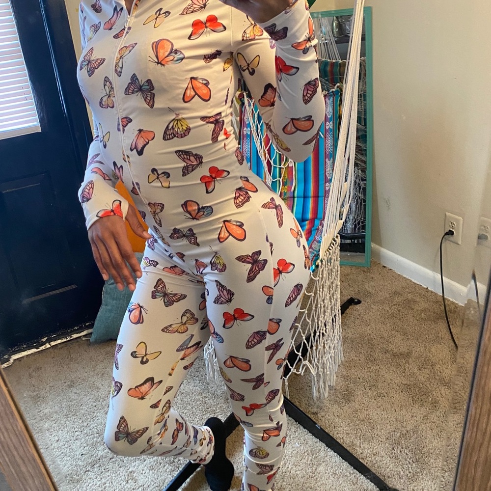 Butterfly Front Zip Jumpsuit 🦋